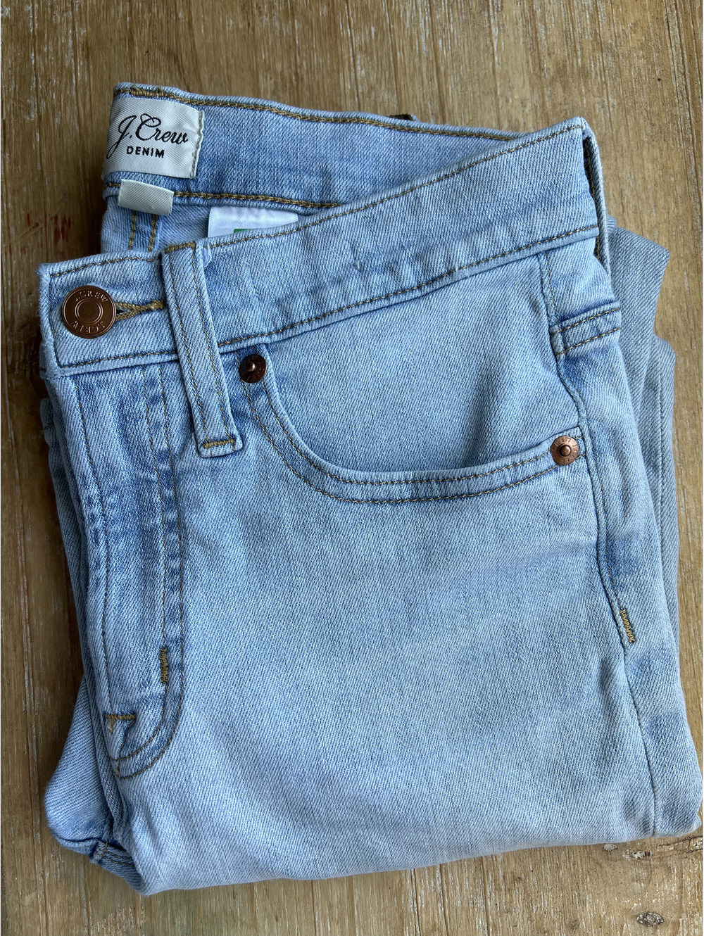 J.Crew Denim Light Wash Skinny Jeans Size 26